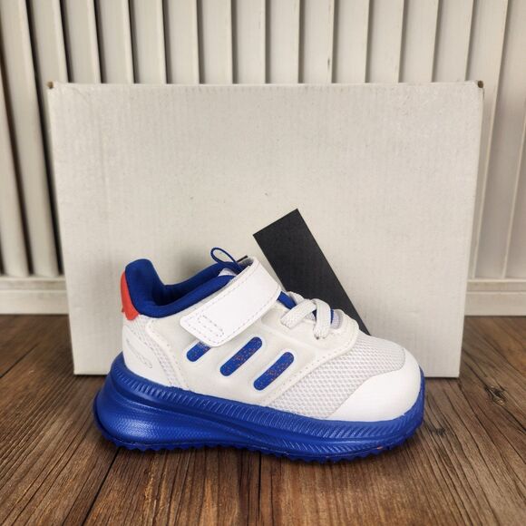 Adidas X_PLRPHASE EL I Infant Size 5K White Blue Athletic Sneakers Shoes IG1520 - Picture 1 of 11